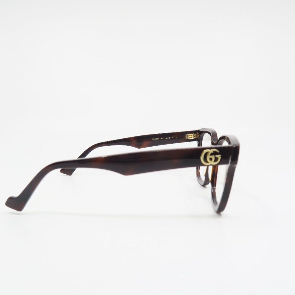 Gucci GG0958O 004752mm Havana (Brown) New Square Women's Eyeglasses Frames. - Picture 5 of 8